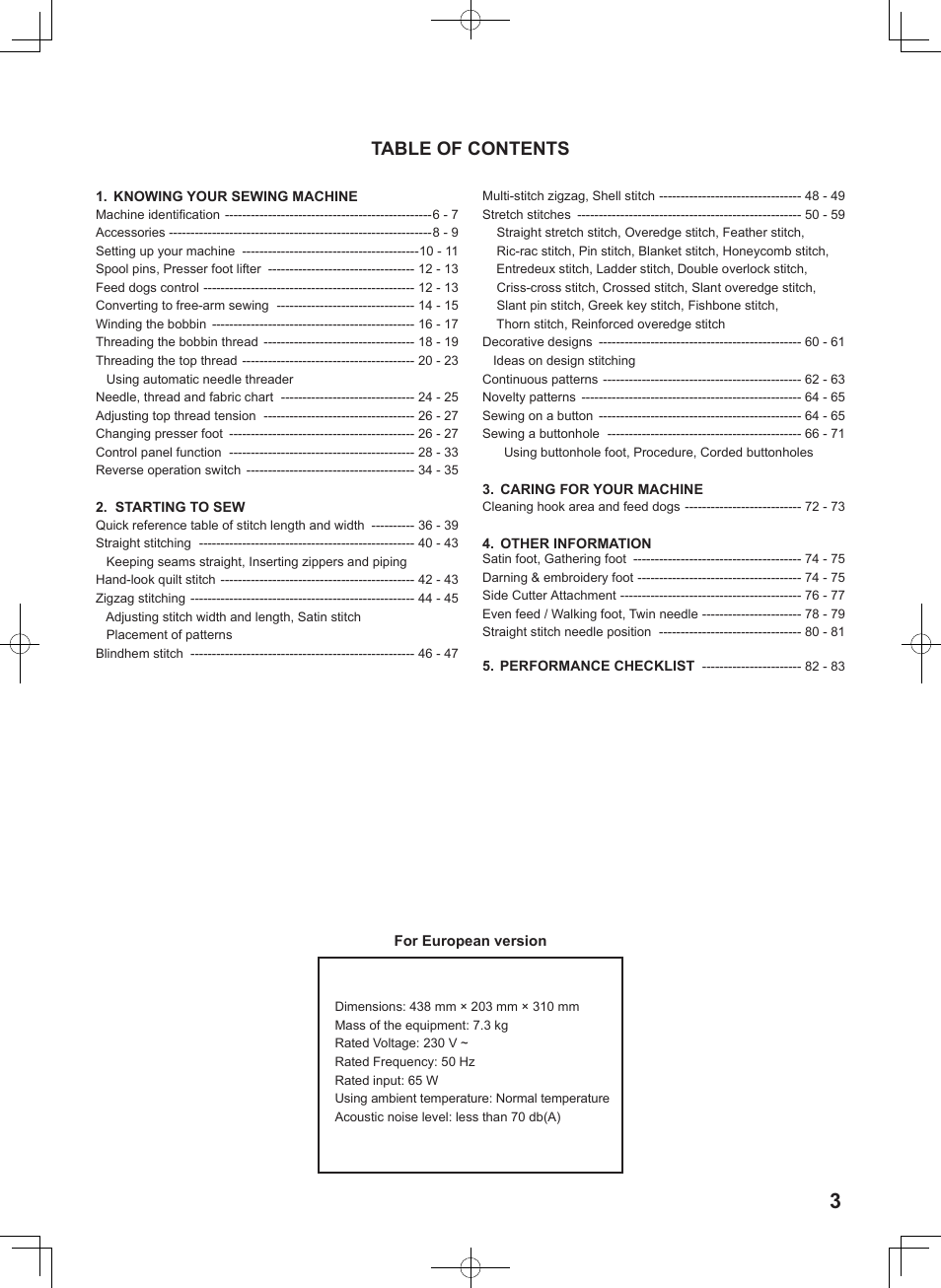 SINGER 7467S CONFIDENCE STYLIST User Manual | Page 5 / 88
