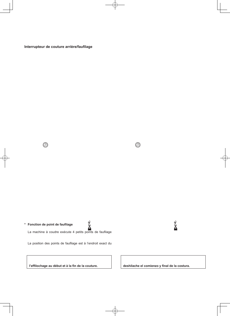 Touche de fonctionnement, Interruptor de funcionamiento | SINGER 7465 CONFIDENCE User Manual | Page 37 / 82