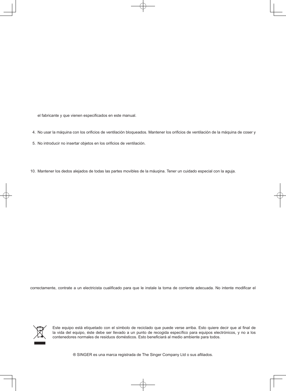 Importantes instrucciones de seguridad, Peligro, Cuidado | Conserve este manual de instrucciones | SINGER 7465 CONFIDENCE User Manual | Page 4 / 82