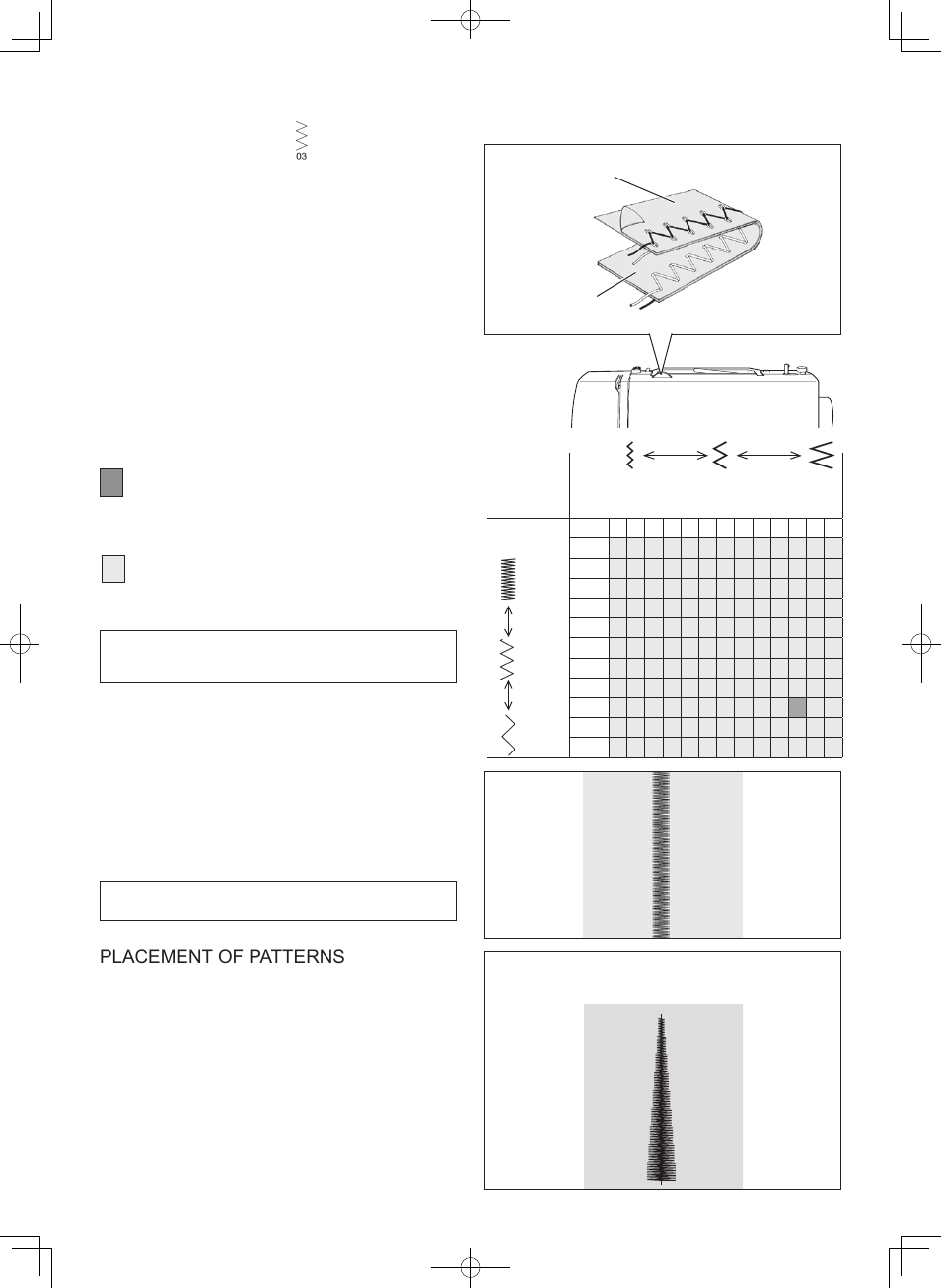 Zigzag stitching, Satin stitch | SINGER 7465 CONFIDENCE User Manual | Page 46 / 82