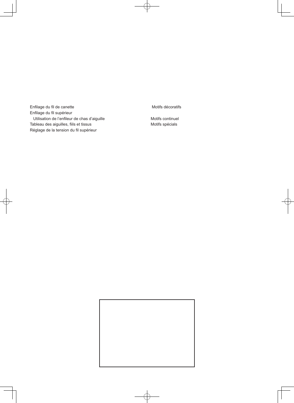 Table des matieres | SINGER 7465 CONFIDENCE User Manual | Page 6 / 82