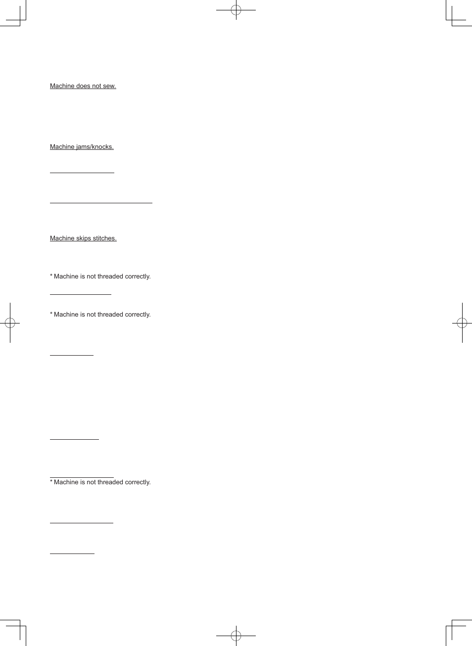 Performance checklist | SINGER 7465 CONFIDENCE User Manual | Page 80 / 82
