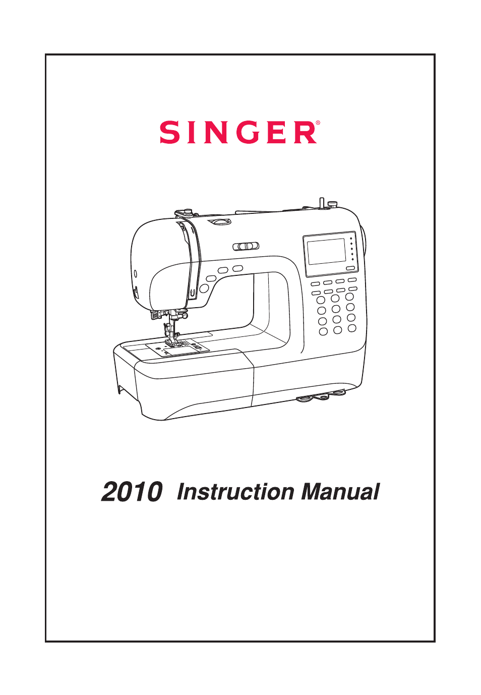 SINGER 2010 SUPERB Professional Instruction Manual User Manual | 84 pages