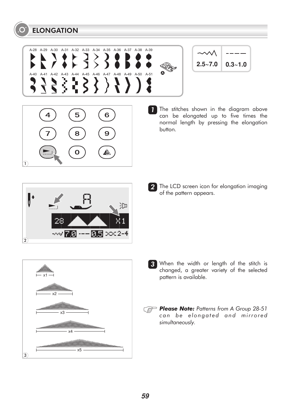 Elongation | SINGER 2010 SUPERB Professional Instruction Manual User Manual | Page 64 / 84
