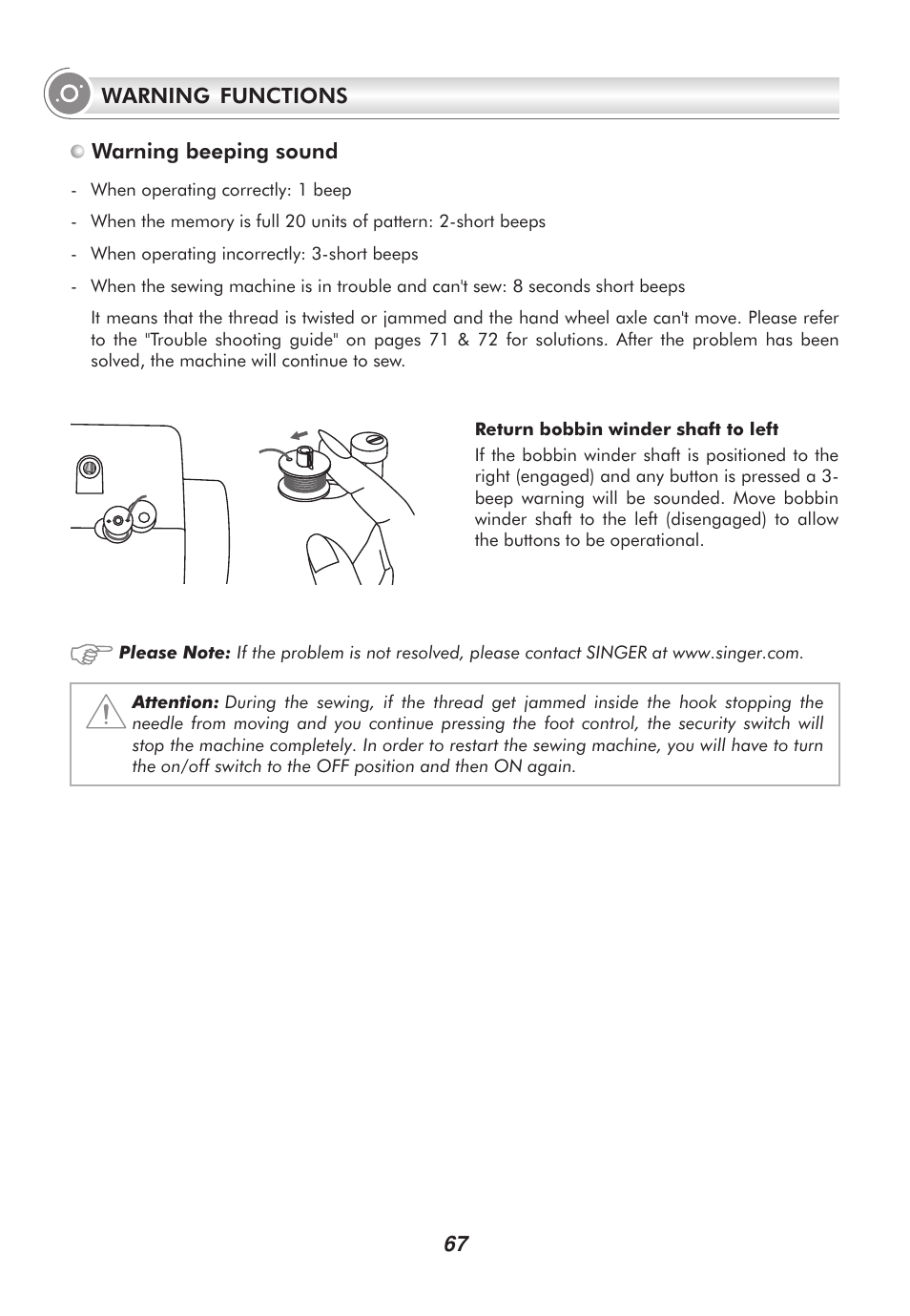 SINGER 2010 SUPERB Professional Instruction Manual User Manual | Page 72 / 84