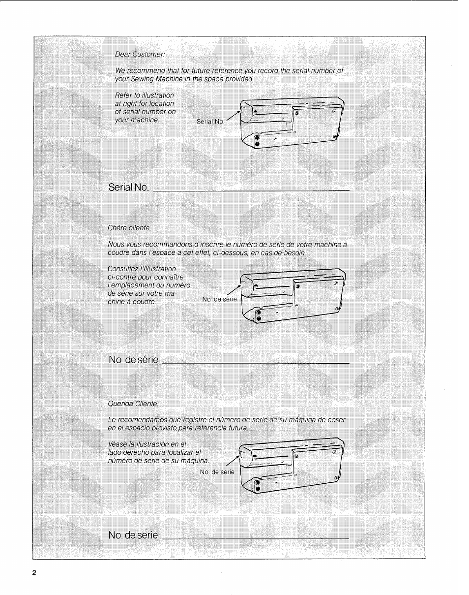 SINGER 2010 Touch Tronic Instruction Manual User Manual | Page 3 / 113