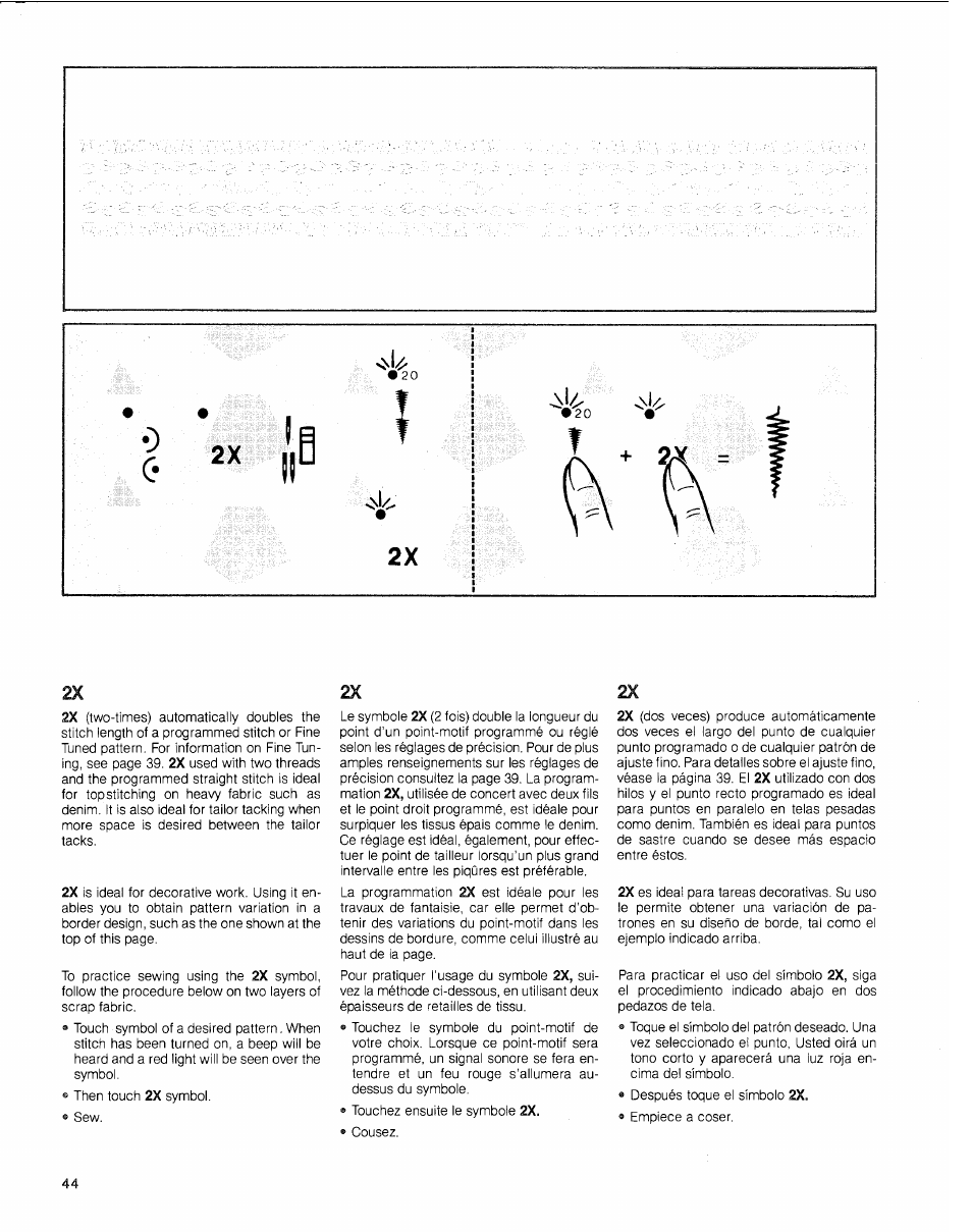 SINGER 2010 Touch Tronic Instruction Manual User Manual | Page 45 / 113