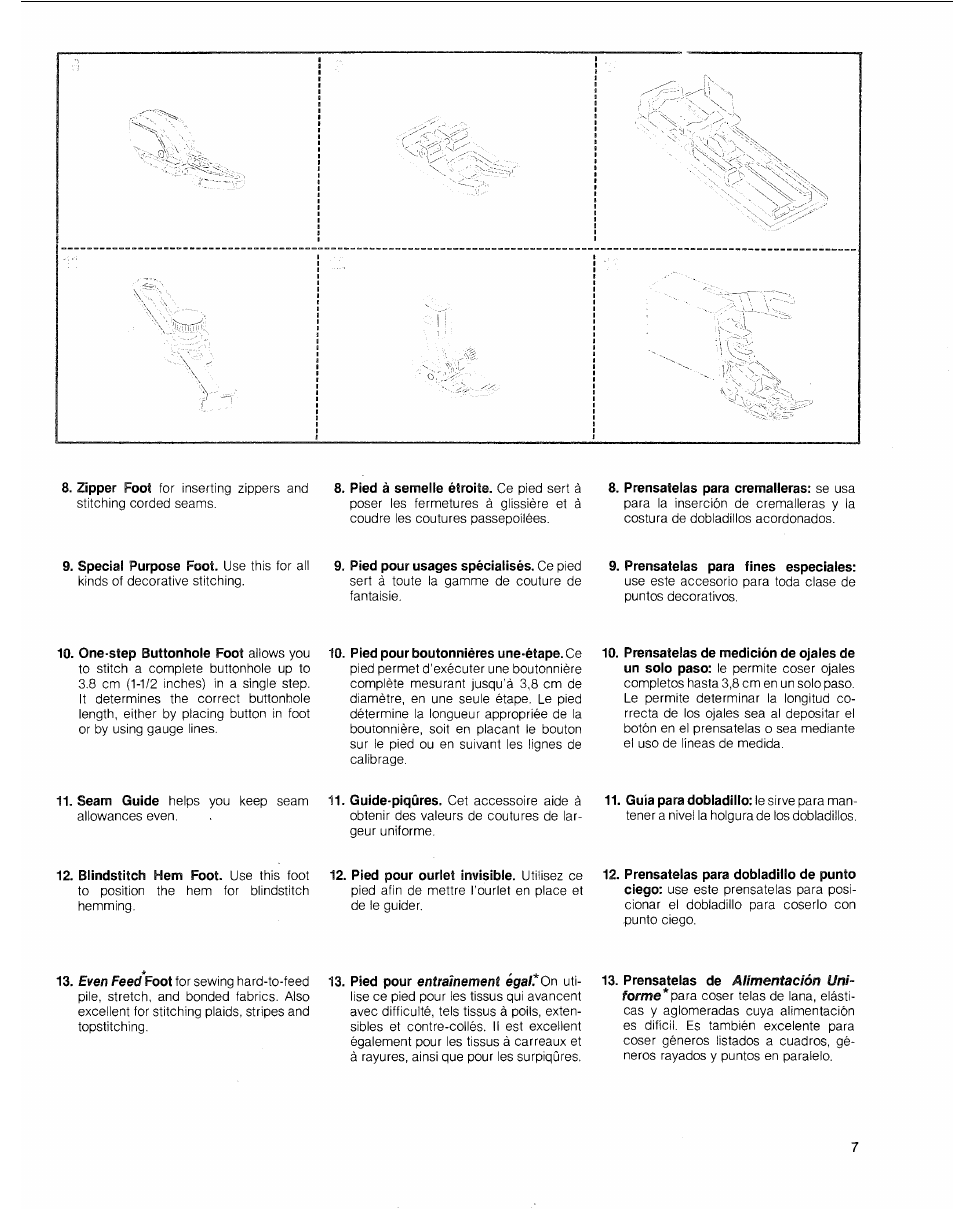 SINGER 2010 Touch Tronic Instruction Manual User Manual | Page 8 / 113