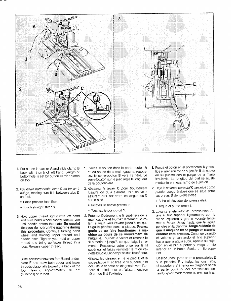 SINGER 2010 Touch Tronic Instruction Manual User Manual | Page 97 / 113