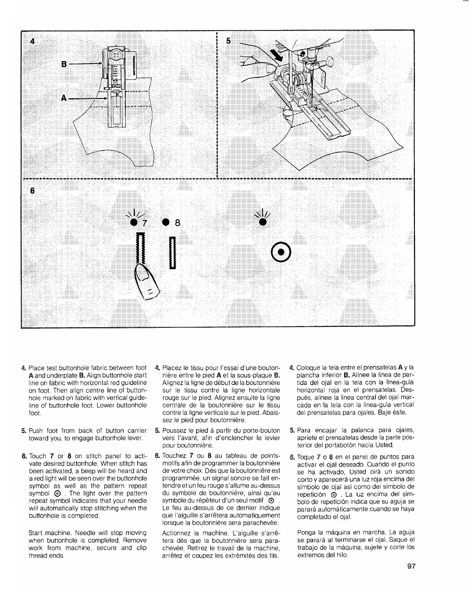 SINGER 2010 Touch Tronic Instruction Manual User Manual | Page 98 / 113
