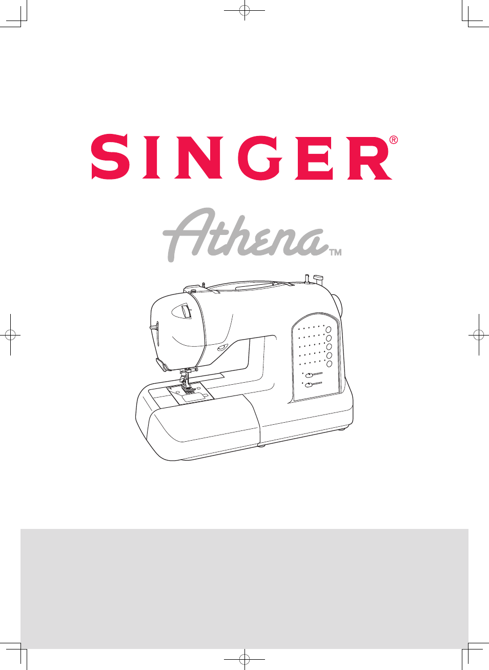 SINGER 2009 ATHENA User Manual | 68 pages