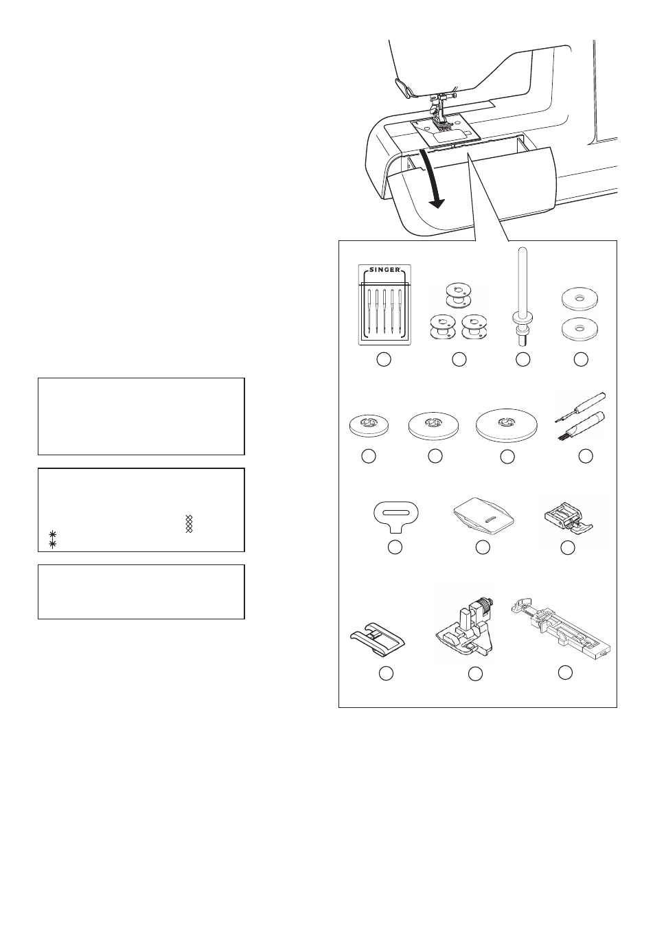 Accessories | SINGER 2009 ATHENA User Manual | Page 10 / 68