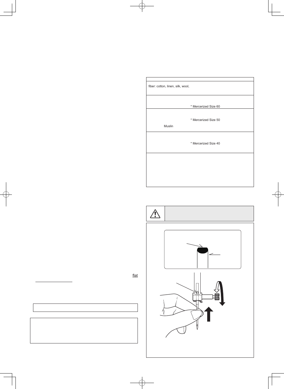 Needle, thread and fabric chart, Changing the needle | SINGER 2009 ATHENA User Manual | Page 24 / 68