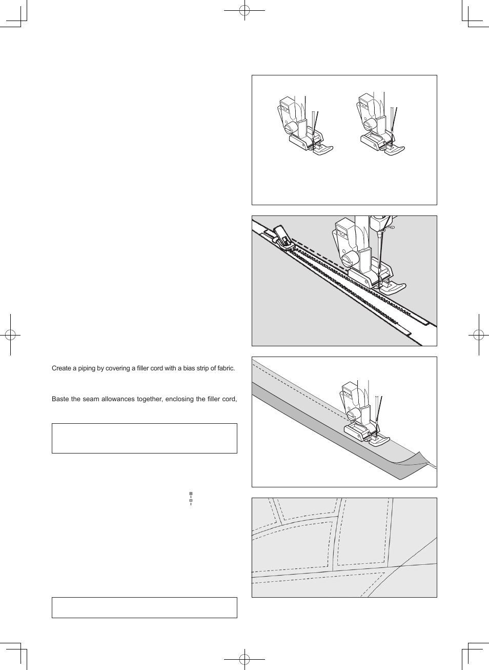 Inserting zippers and piping, Hand-look quilt stitch | SINGER 2009 ATHENA User Manual | Page 36 / 68