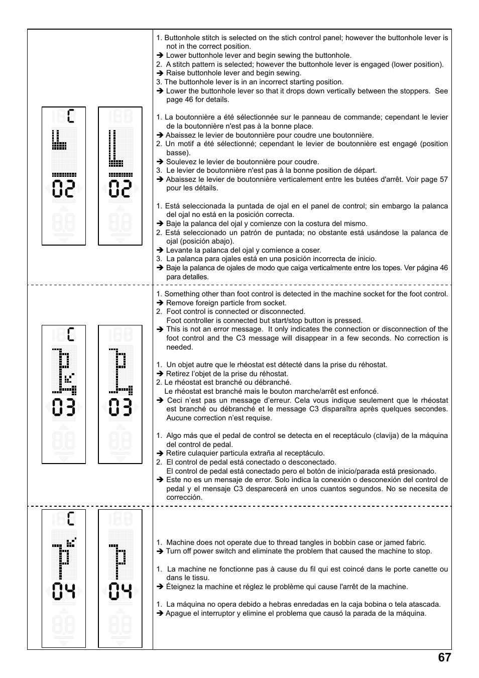 SINGER 1 ONE Plus Instruction Manual User Manual | Page 69 / 72