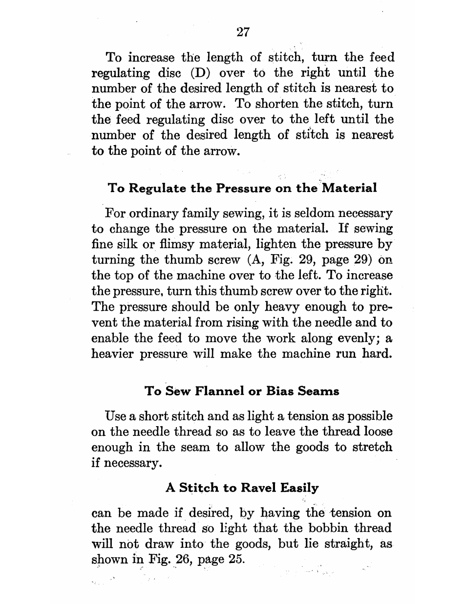 SINGER 101-12 User Manual | Page 29 / 54
