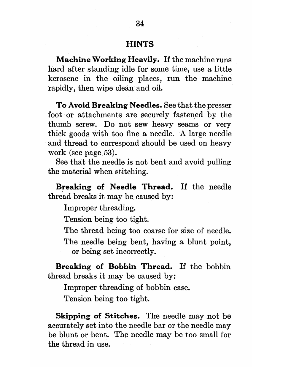 SINGER 101-12 User Manual | Page 36 / 54