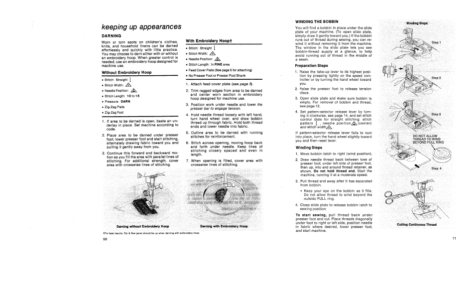 Winding the bobbin | SINGER 1030 Creative Touch User Manual | Page 17 / 77