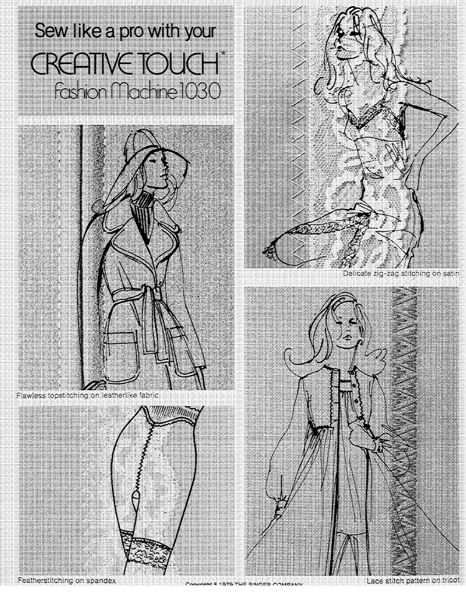 Sew like a pro with your | SINGER 1030 Creative Touch User Manual | Page 2 / 77