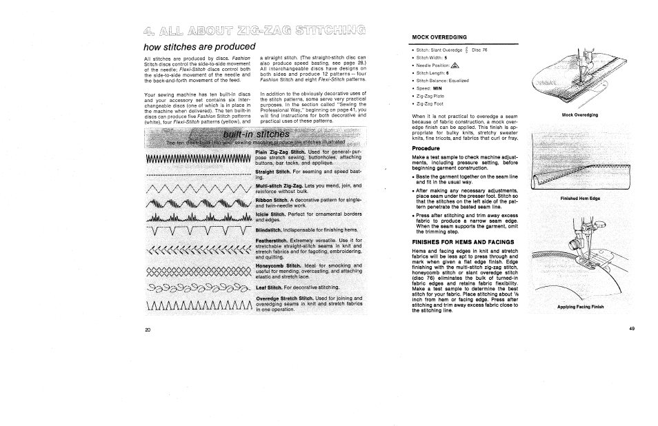 How stitches are produced, Attor, Smoh¥s | A/\a/\aa/v\/sa/\aa/\ax\a | SINGER 1030 Creative Touch User Manual | Page 26 / 77