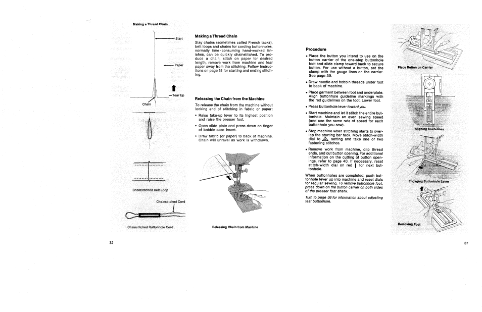 Procedure | SINGER 1030 Creative Touch User Manual | Page 43 / 77