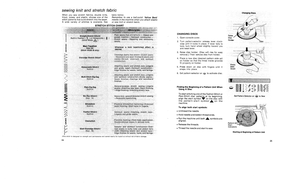 Sewing knit and stretch fabric | SINGER 1030 Creative Touch User Manual | Page 50 / 77