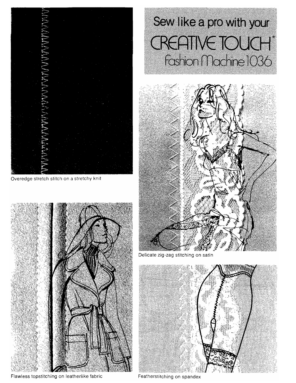 Cpffl71\€ touch, Sew like a pro with your, Fashion machine 103ó | SINGER 1036 Creative Touch User Manual | Page 3 / 66