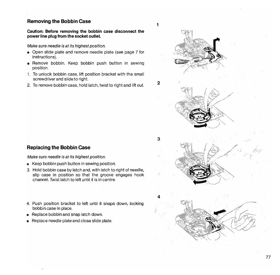 SINGER 1050 User Manual | Page 78 / 85
