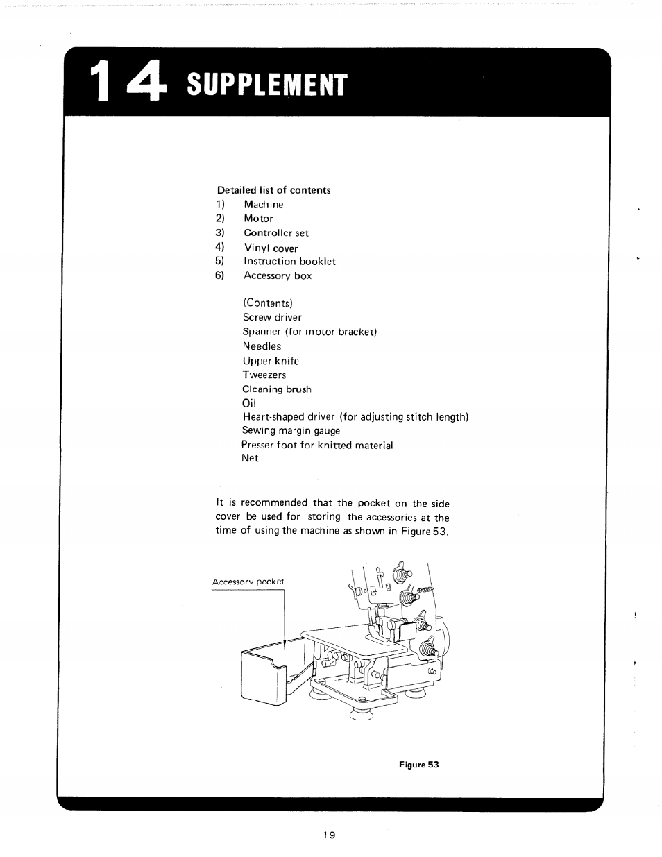 1 4 supplement | SINGER 10UJ13 User Manual | Page 22 / 26