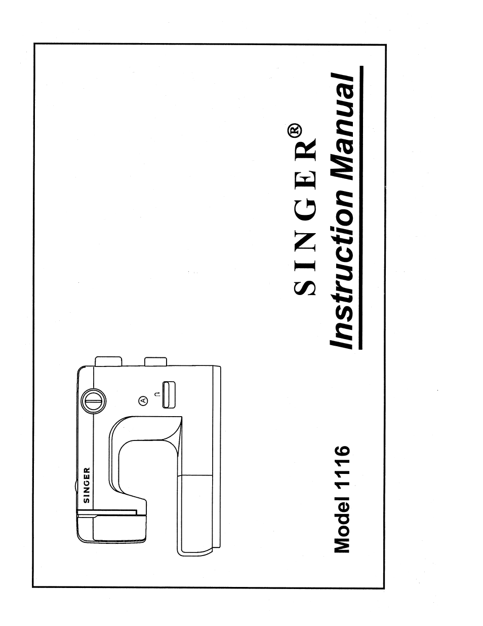 SINGER 1116 User Manual | 41 pages