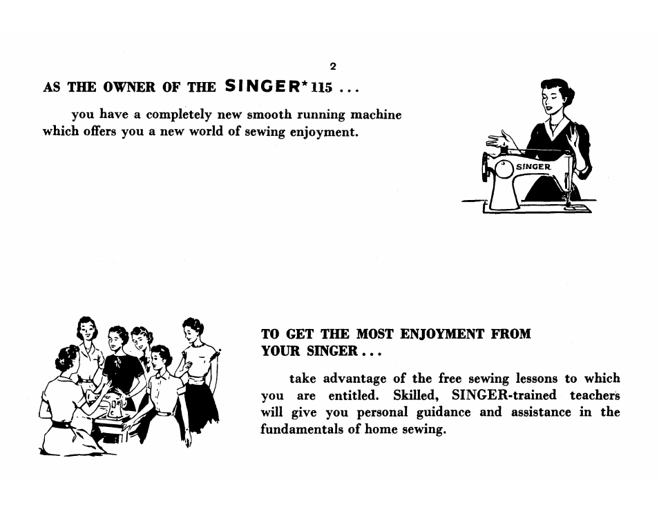 Singer | SINGER 115 User Manual | Page 4 / 56