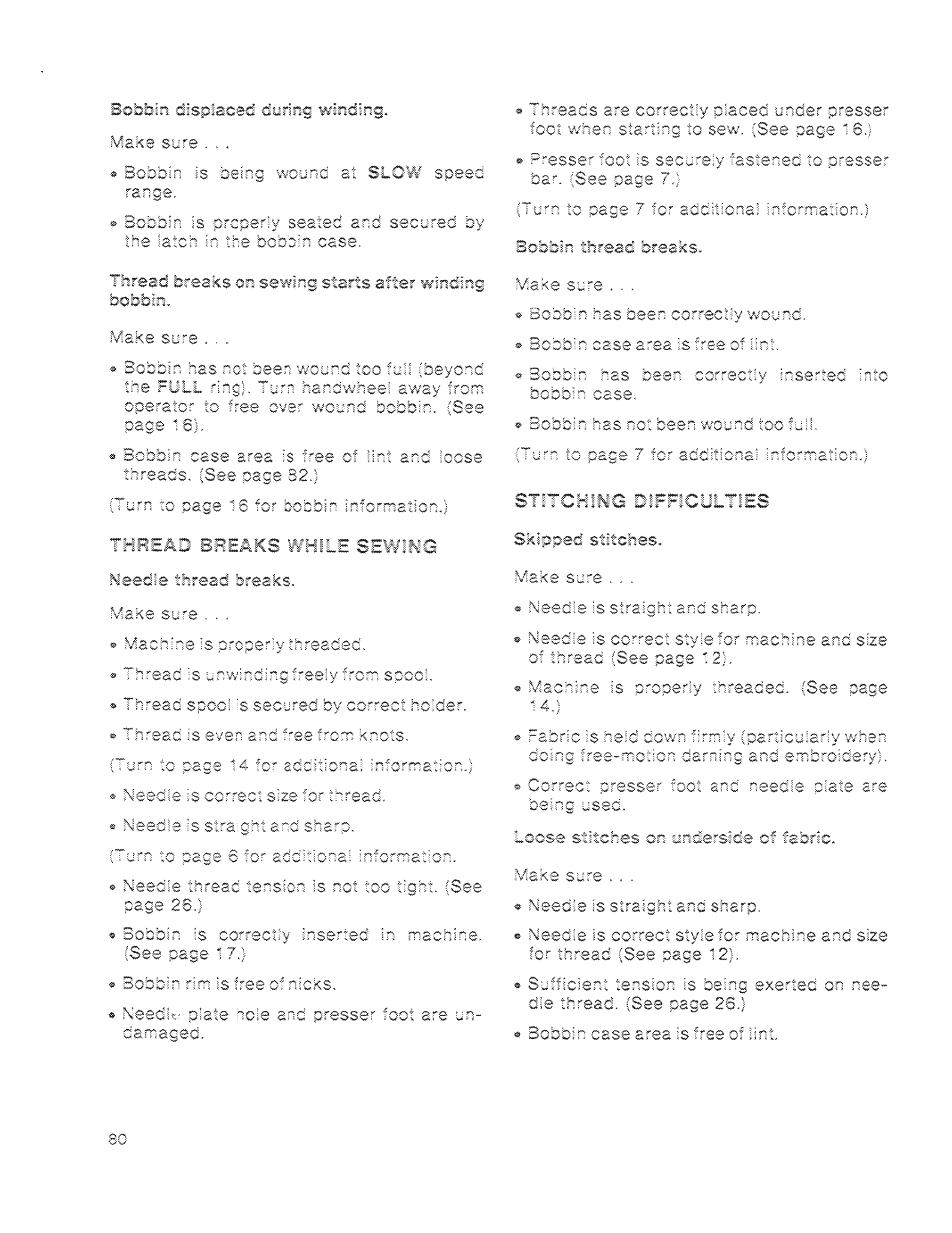SINGER 1200 Athena User Manual | Page 82 / 90