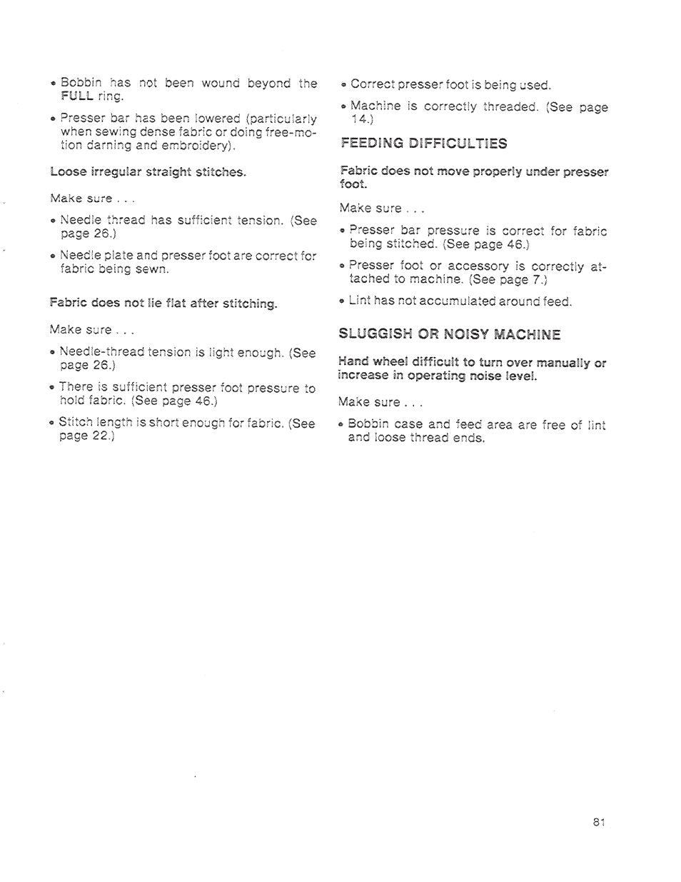 SINGER 1200 Athena User Manual | Page 83 / 90
