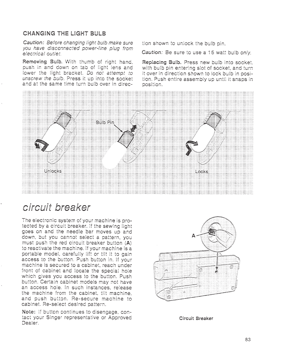 SINGER 1200 Athena User Manual | Page 85 / 90