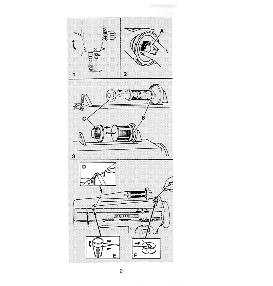 Ът^ у, Щ11(щ1 | SINGER 1280 User Manual | Page 22 / 89