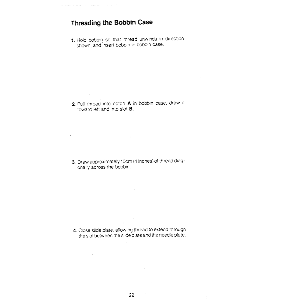 Threading the bobbin case | SINGER 1280 User Manual | Page 23 / 89