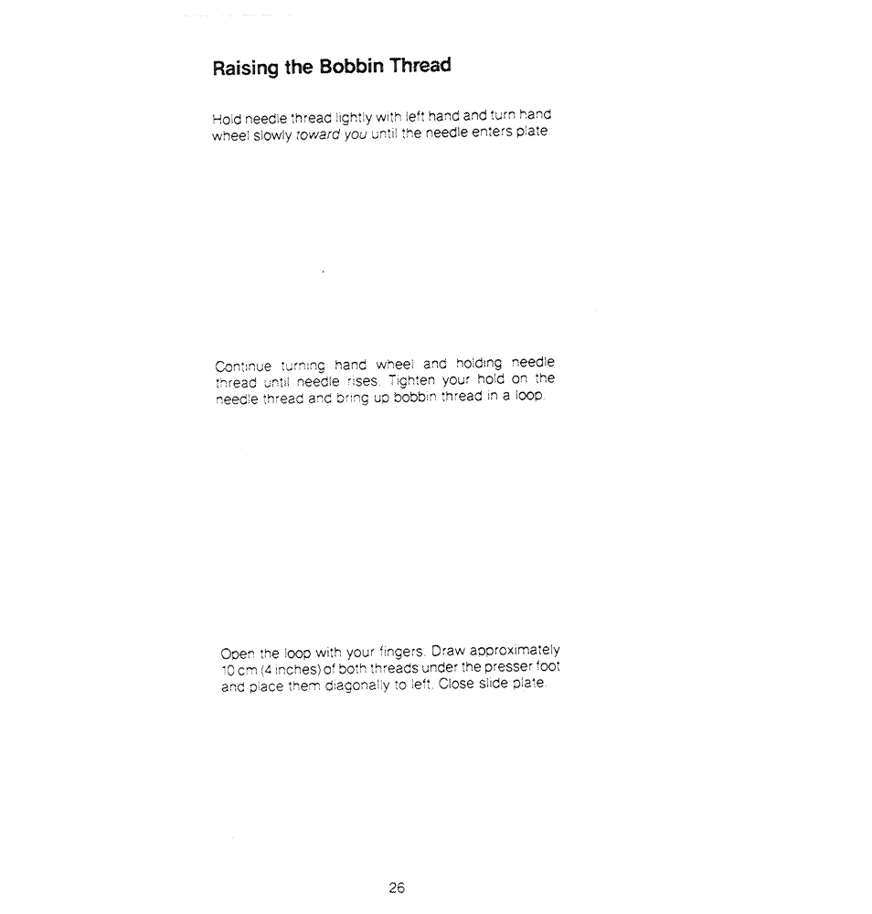Raising the bobbin thread | SINGER 1280 User Manual | Page 27 / 89