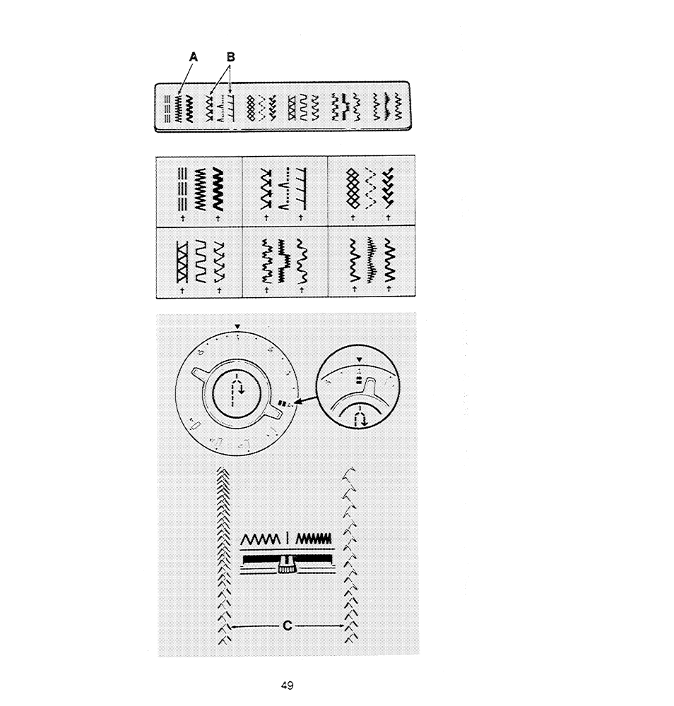 R\f\jv, Л/ ч л / i w, Iuymft | Mbes-x-ì*^-:-: >д 1 | SINGER 1280 User Manual | Page 50 / 89