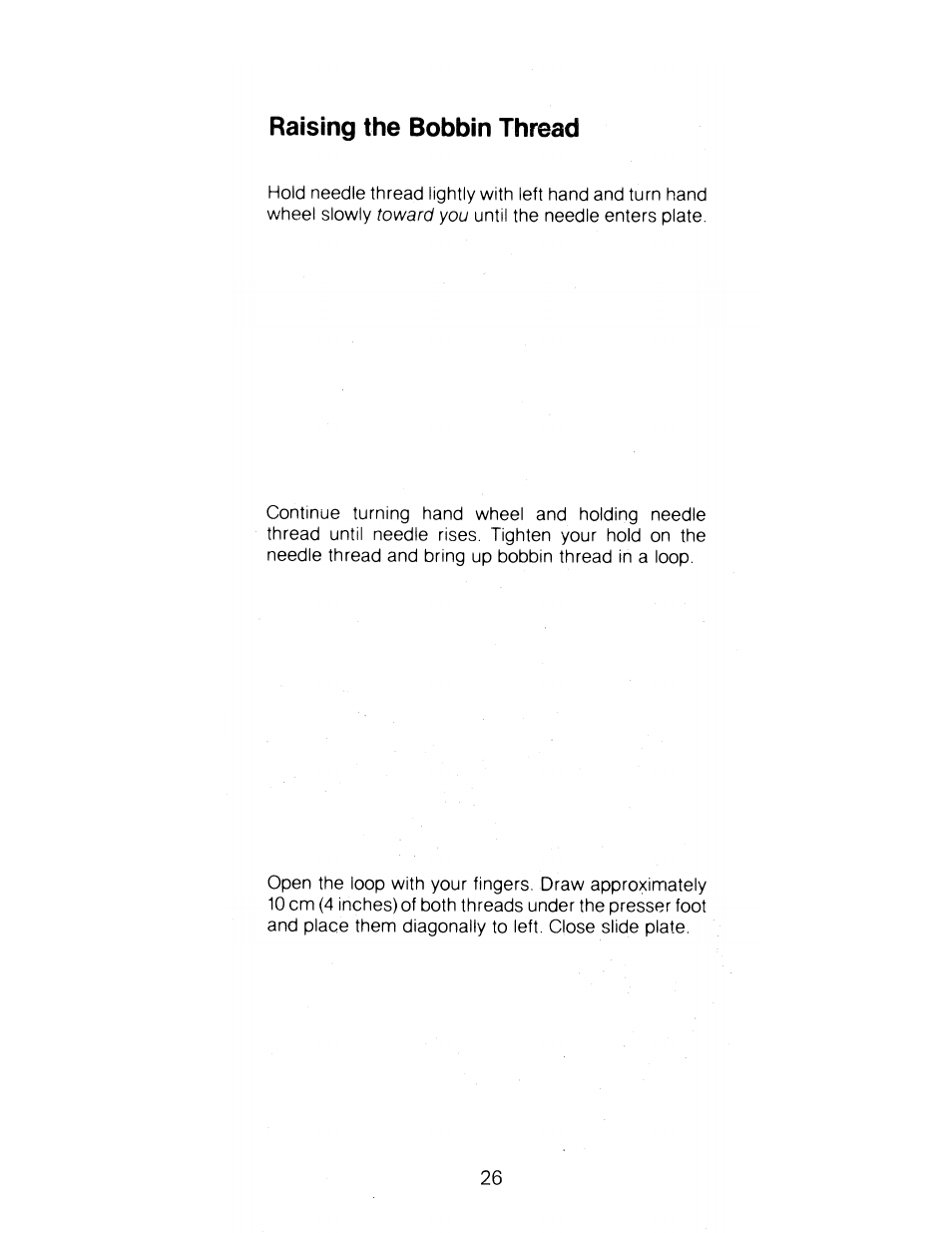 Raising the bobbin thread | SINGER 1288 User Manual | Page 27 / 89