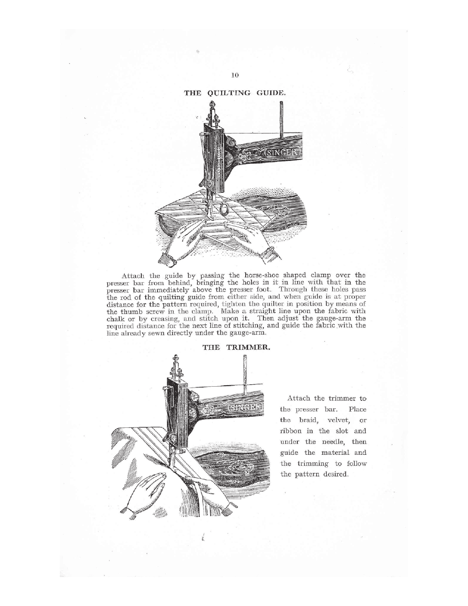 SINGER 12K Family User Manual | Page 10 / 12