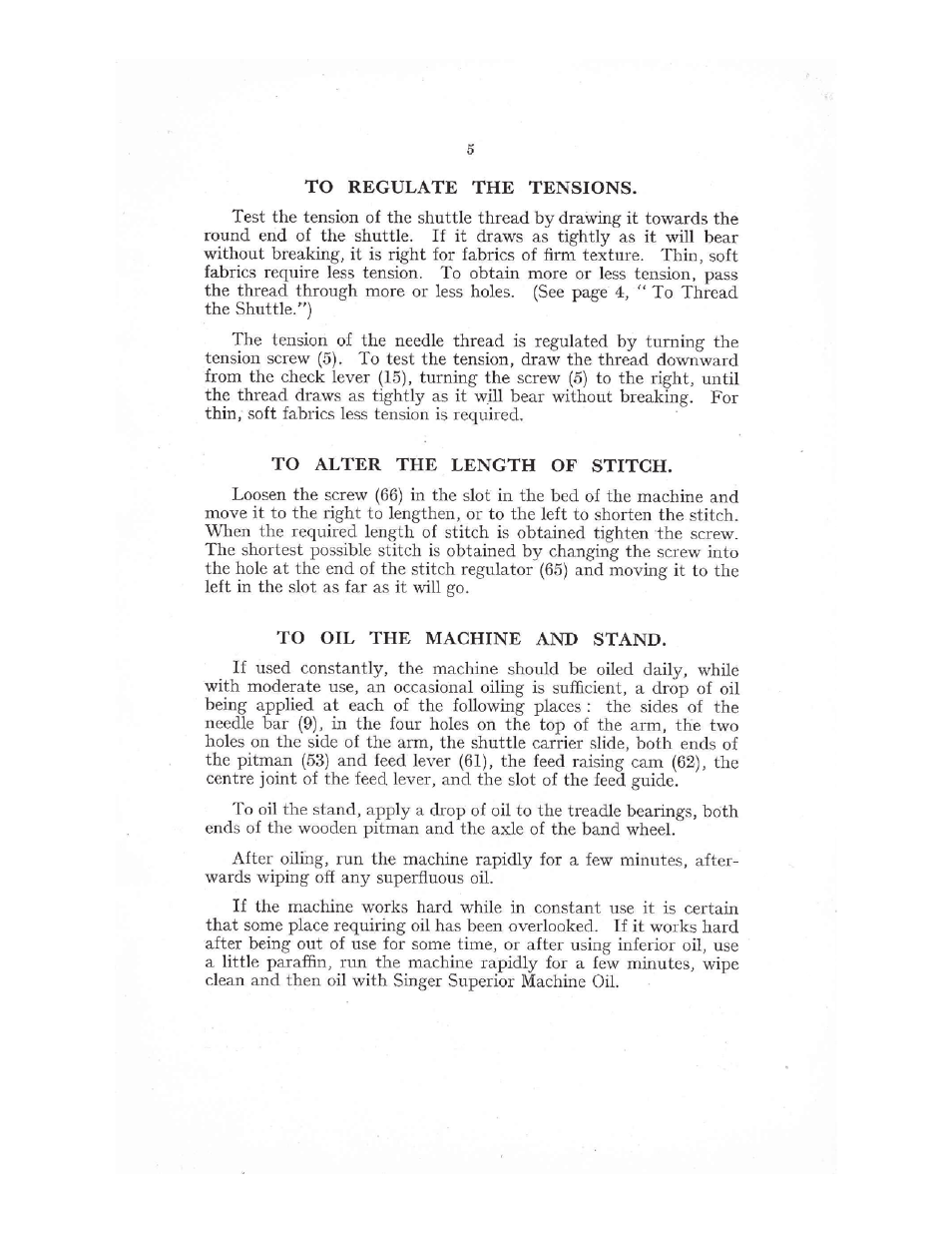 SINGER 12K Family User Manual | Page 5 / 12