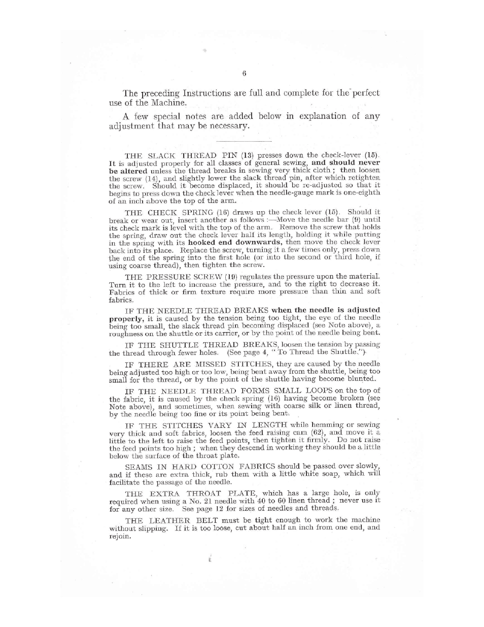 SINGER 12K Family User Manual | Page 6 / 12