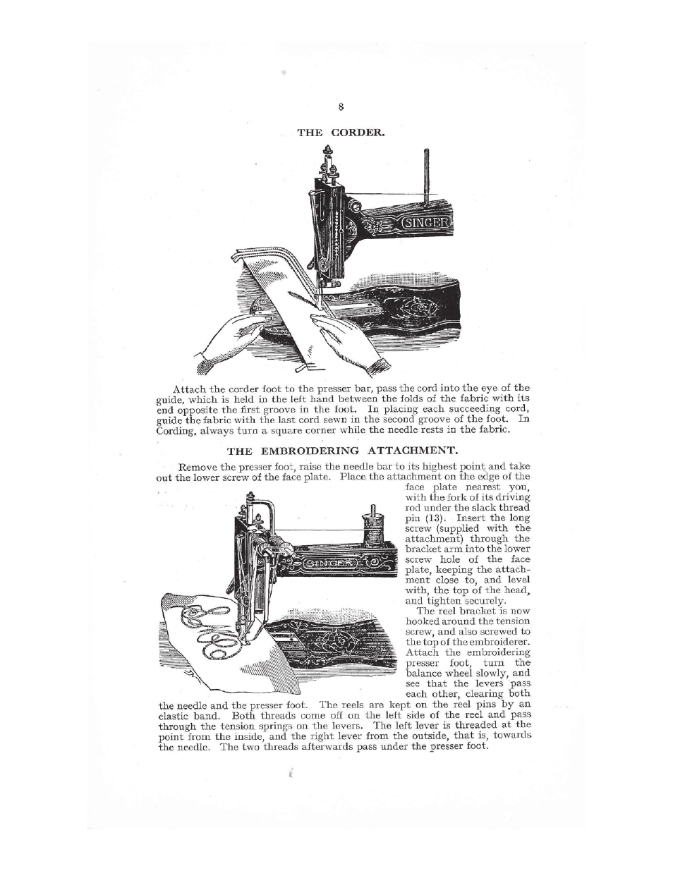 SINGER 12K Family User Manual | Page 8 / 12