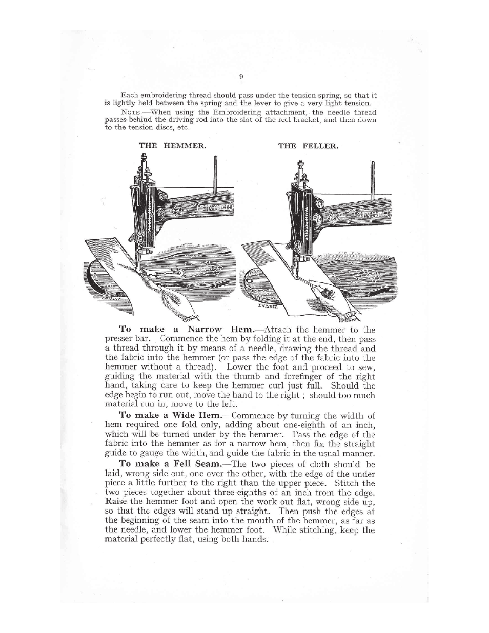 SINGER 12K Family User Manual | Page 9 / 12