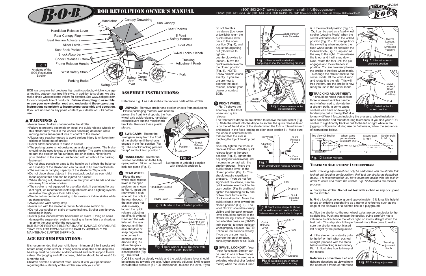 BOB MA0506 User Manual | 2 pages