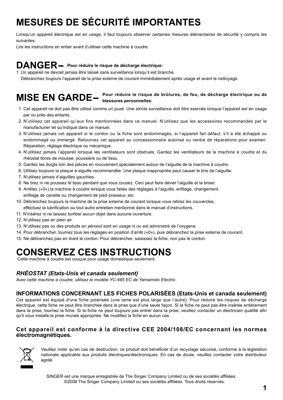 SINGER 7258 STYLIST Instruction Manual User Manual | 84 pages