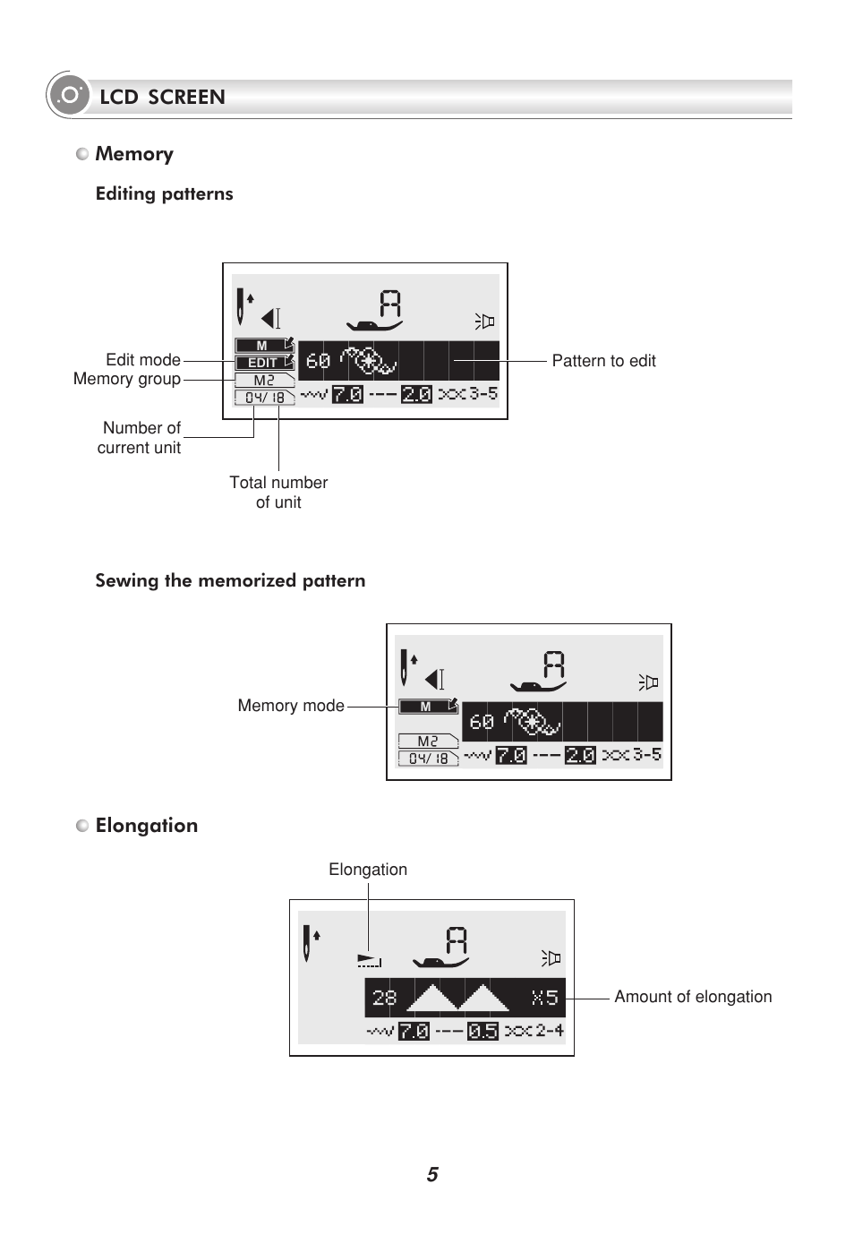 Elongation | SINGER 9100 User Manual | Page 10 / 84