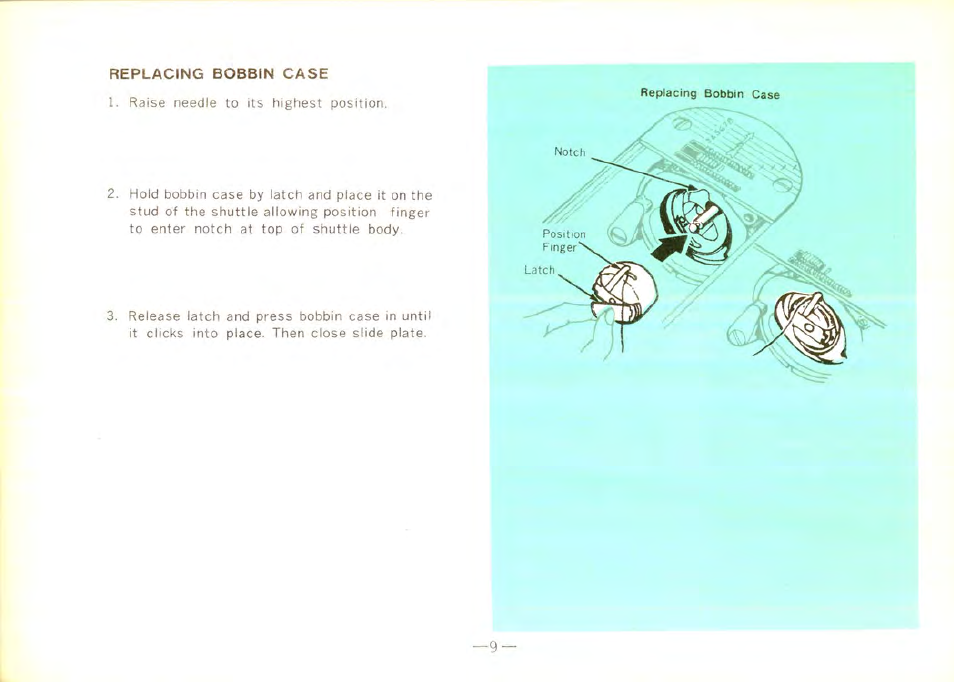 SINGER 9100 User Manual | Page 11 / 48