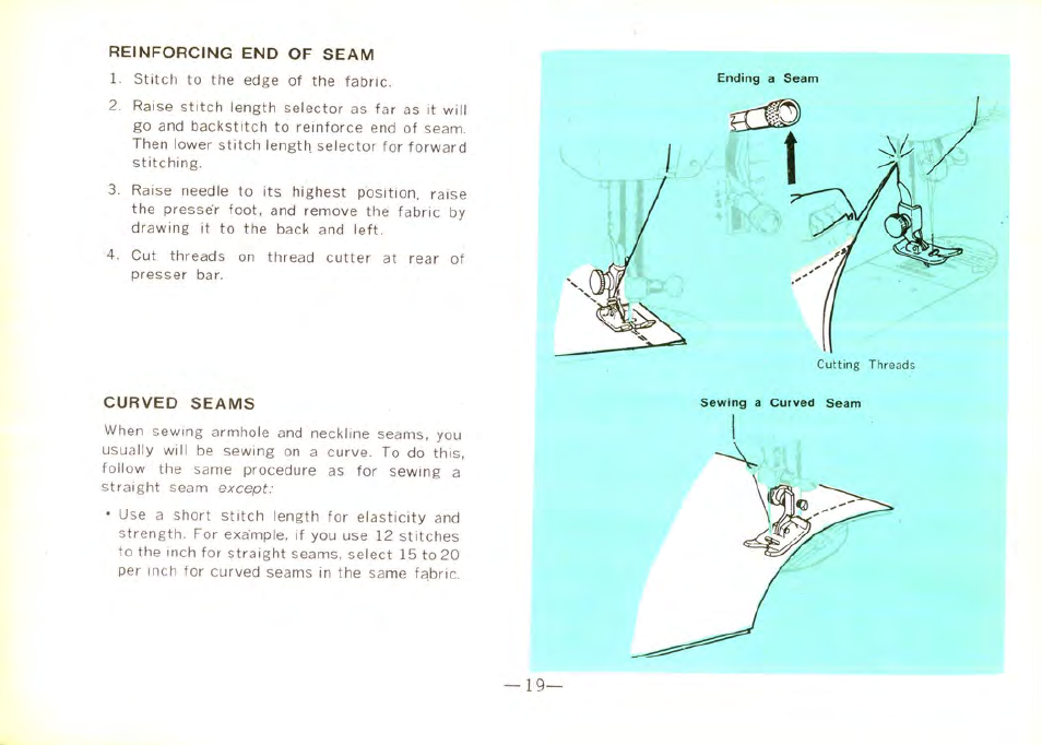 SINGER 9100 User Manual | Page 21 / 48