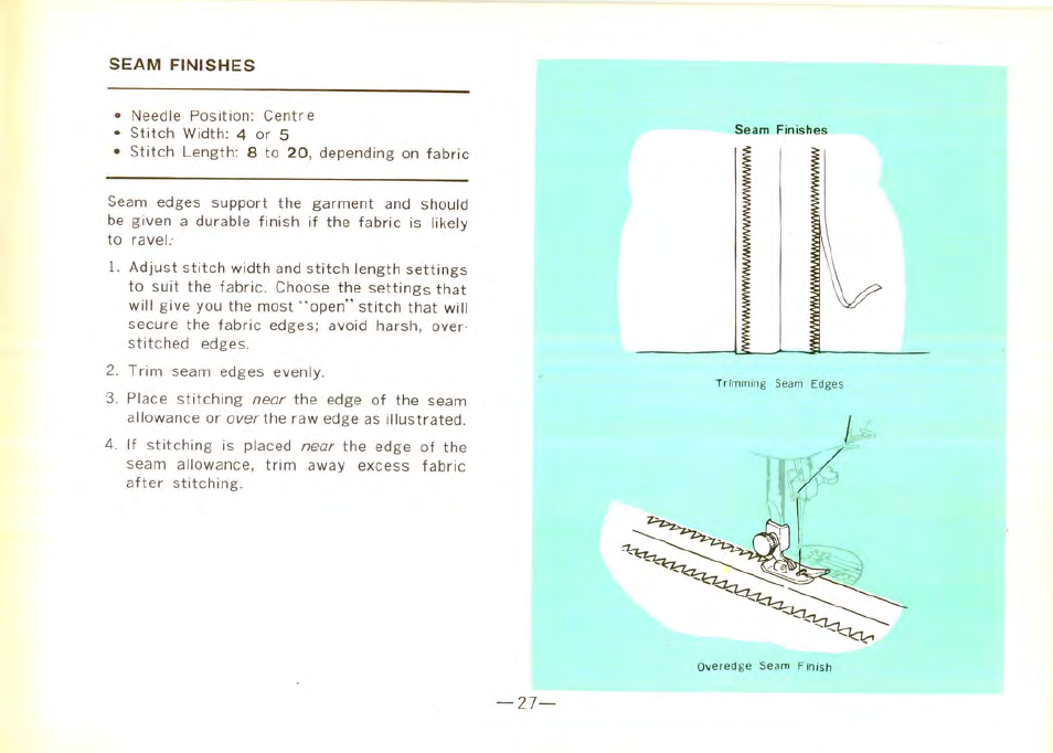SINGER 9100 User Manual | Page 29 / 48